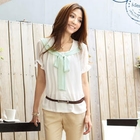 Tokyo Fashion - Sailor-Collar Chiffon Top