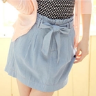 Tokyo Fashion - Tie-Waist Denim Skirt 