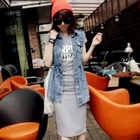 Propose - Drawstring-Waist Denim Jacket