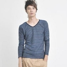 INTHING - Striped V-Neck Tee