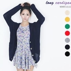 Beccgirl - V-Neck Loose-Fit Cardigan