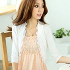 Tokyo Fashion - Contrast-Trim Cropped Cardigan