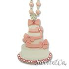Sweet & Co. - Sweet Pink dolly cake swarovski pearly long necklace