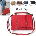 HAPPY CAT - Faux-Leather Tote with Cross Strap