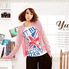 YUMI - Striped Cotton Jacket