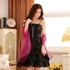 JK2 - Corsage-Accent Bow-Back Cocktail Dress