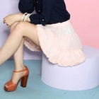 Tokyo Fashion - Elastic-Waist Frilled Chiffon Skirt