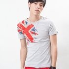 MR.PARK - Short-Sleeve Flag Print T-Shirt