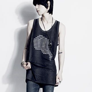'Exhale' Print Tank Top 'Exhale' Print Tank Top