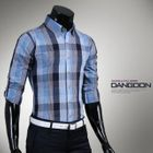 DANGOON - Tabbed Sleeve Plaid Shirt