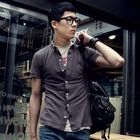MITOSHOP - Button-Down Short-Sleeve Shirt