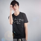 Sha 2 Shop - Scoop Neck Short-Sleeve Print Tee