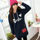 59 Seconds - 'Smile' Print Hooded Sweater Dress