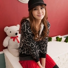 CatWorld - Fleece-Lined Leopard-Print Hoodie
