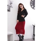 D.P-Shop - Elastic-Waist Midi Skirt