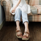 Ni-kiyo - Woven-Strap Espadrille Wedges