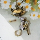 Angelove - Rhinestone Cat Necklace