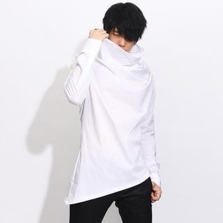 Funnel Zip Collar Long-Sleeve Top