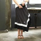 BBon-J - Polka Dot Handkerchief-Hem Skirt