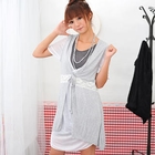 59 Seconds - Lam&eacute; Tie-Front Vest