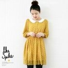 lovemark - Floral Print 3/4-Sleeve Chiffon Dress