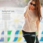 GiSA - Batwing-Sleeve Open-Knit Top