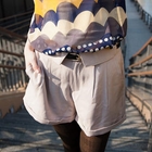 Ni-kiyo - Cuffed Shorts with Belt