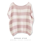 Dream Star - Scoop-Neck Striped Knit Top