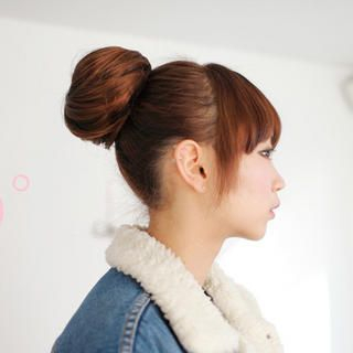 Drawstring Hair Bun - Wavy