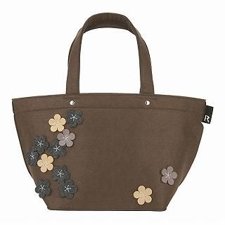 Flower-Appliqué Tote Bag [ROOTOTE DELI - FELT-J]