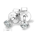 MaBelle - 18K White Gold Diamond Earrings