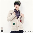 Style Impact - Appliqué Shawl Collar Cardigan
