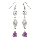Keleo - Silver amethyst earrings