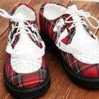 Sunbijou - Lace-Up Plaid-Accent Sneakers