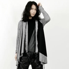 Rememberclick - Asymmetric-Hem Open-Front Cardigan