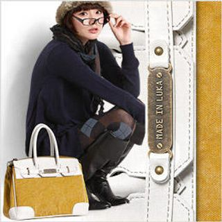 Faux-Leather Canvas Tote Faux-Leather Canvas Tote