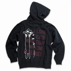 SCOPY - Zip Hoodie - 'I LOVE CATS'