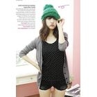 Dodostyle - Pompom-Accent Knit Beanie