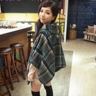 Goodies - Hooded Plaid Toggle Cape Jacket