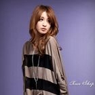 Kiwi Shop - 3/4-Sleeve Sheer Panel Top