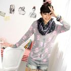 59 Seconds - Bear Print Knit Cardigan