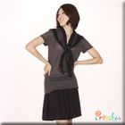 prischu - Set: Scoopneck T-Shirt + Scarf