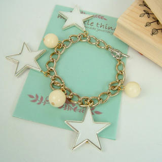 Cute White Star Ball Beacelet