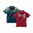 Kid Republic - Set: 2 Short-Sleeve Print Polo Shirt