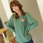 CLICK - Loose-Fit Rib-Knit Top