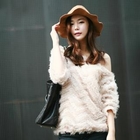Edge by Soul - Faux-Fur Off-Shoulder Top