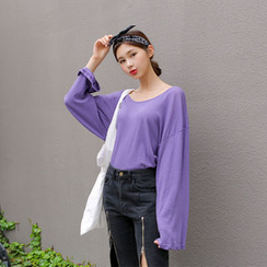 WITH IPUN - Long-Sleeve Loose-Fit T-Shirt WITH IPUN - Long-Sleeve Loose-Fit T-Shirt