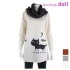 NewYork doll - Printed Long-Sleeve T-Shirt Dress