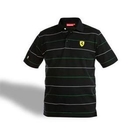 Act Gear - [Men] Ferrari Striped Polo Shirt