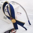 Fit-to-Kill - Zipper Bow Hair Hook With Crystal -Blue